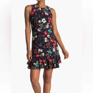 Tommy Hilfiger Floral Sleeveless Ruffled Mini Dress - 12